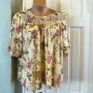 Lane Bryant Swing Blouson Sleeve Top Size 22/24